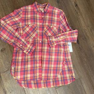 Denim & Supply Ralph Lauren Red Pink Yellow Plaid Button-Down Shirt